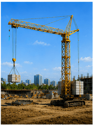 Fast erecting crane
